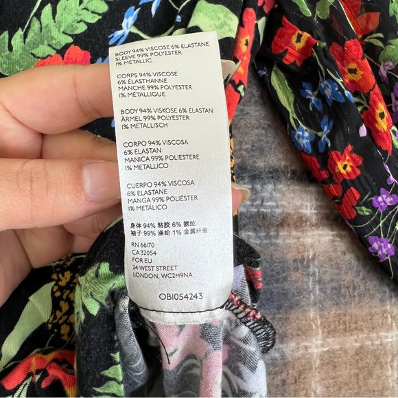 Anthropologie Maeve Jacquin Peasant Floral Blouse Size:S/P - Picture 11 of 13